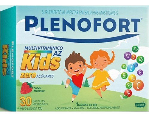 Novolab Suplementos Alimentar Vitaminas Plenofort Kids Balas
