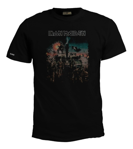 Camiseta Estampada Iron Maiden Poster Banda Rock Metal Bto