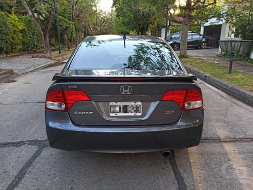 Honda Civic Si 2.0 I-vtec 200 Hp 2008 Cuero Gris Impecable