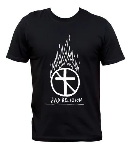 Remera Bad Religion Logo En Llamas Punk Rock