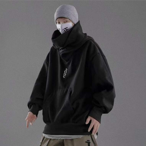 B Emo Alt Techwear - Sudadera Con Capucha Y Cuello Alto Para