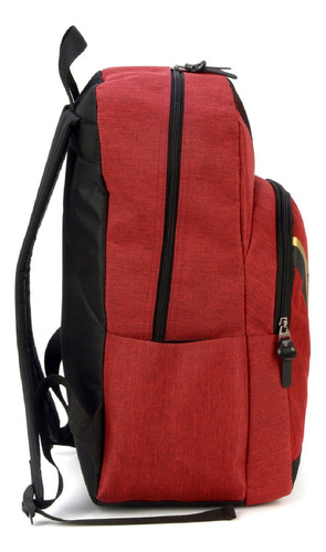 Mochila Escolar Flash Vinho Dc Comics - Luxcel Luxcel Cor Vermelho