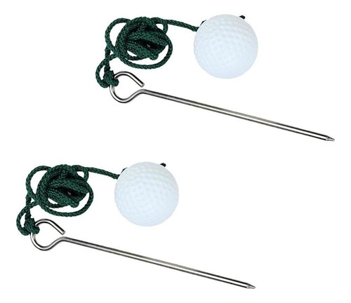 . 2x The Rope Golf Ball Treino Aid Melhorar Tiros