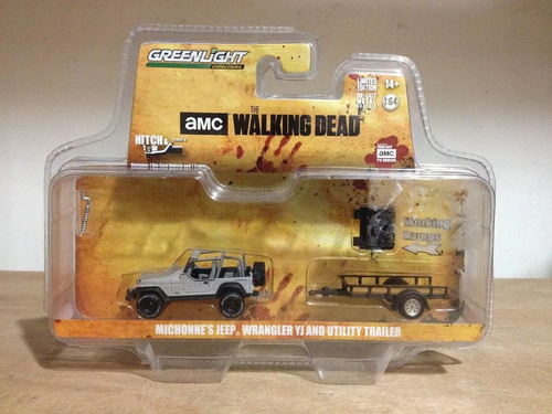 Greenlight Walking Dead Michonne's Jeep Wrangler Remolque