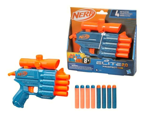 Nerf Lanzador Elite 2.0 Prospect Qs-4-8 Dardos Elite