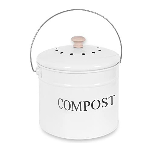 Contenedor De Compost Encimera De Cocina, Cubo De Compo...