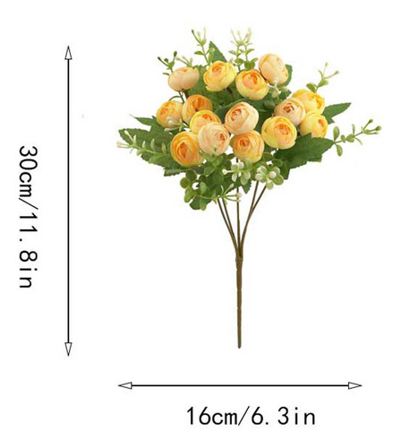 Hermosas Flores Artificiales De Seda Artificial Para Bodas,