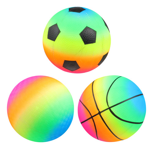 Pelota De Juguete Playground Balls Multicolor, 3 Unidades