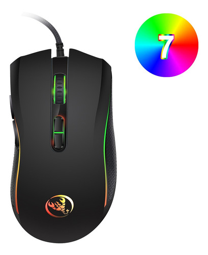 Mouse Gamer Óptico Con Cable Hxsj A869 De 3200 Dpi Con