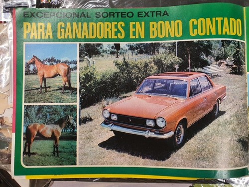 Antigua Rifa De 1970 -20 Paginas-torino- Citroen-renault