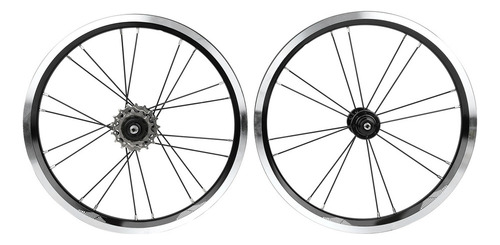Conjunto De Rodas De Bicicleta Dobrável Com Freio Em V De