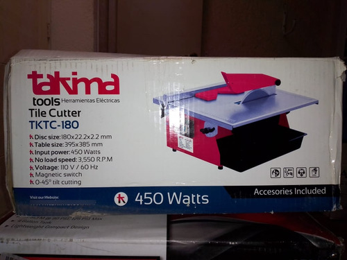 Cortadora  Ceramica Eléctrica Takima 450 Watts Tktc 180