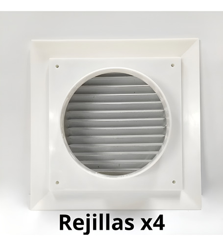 Rejilla De Ventilación 15x15 Aprobada C/marco X 4 Unidades