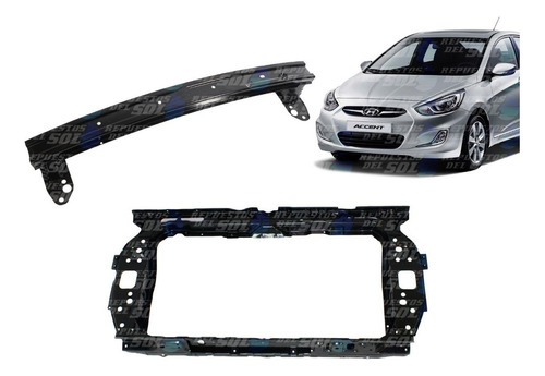 Frontal Con Refuerzo Para  Hyundai Accent Rb 2011 2021