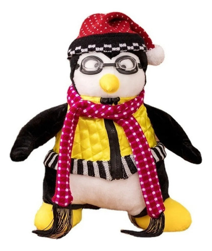 Muñeco De Peluche Negro Con Forma De Pingüino Hugsy De Joeys