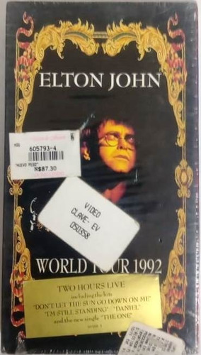 Elton John - Live World Tour 1992 Importado Usa Vhs