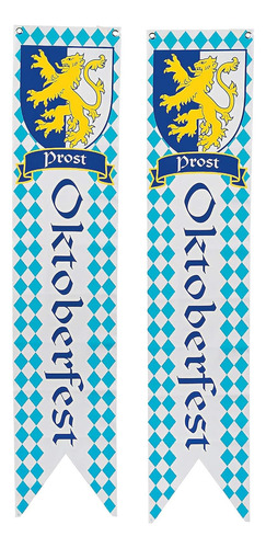 Conjunto De Decoración Oktoberfest 6 Linternas Y 2 Banderola
