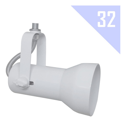 Kit Spot Trilho Iluminação Industrial Teto  32 Soft - Par20