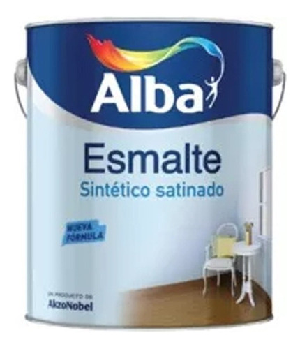 Esmalte Sintetico Alba Standard Blanco Satinado 4l Pintumm