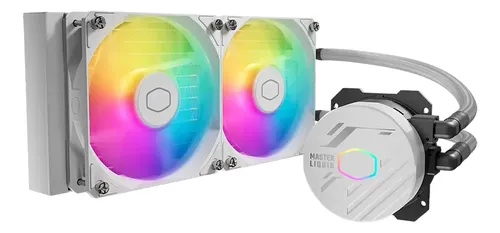 Water Cpu Cooler Master Masterliquid 240l Core Argb Blanco