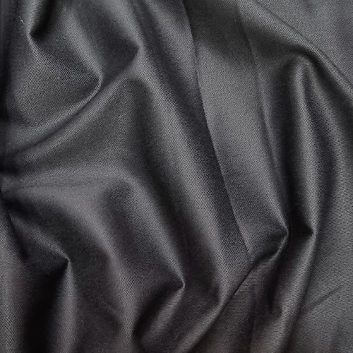 Tecido Brim Sarja Leve Preto 100% Algodão 50cm X 1,60mt