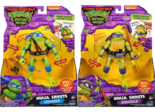 Tmnt Movie Leonardo Y Donatello Bandai
