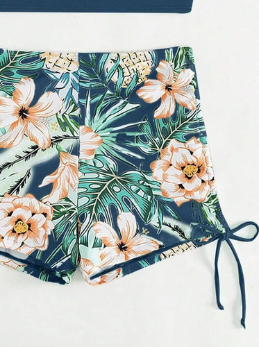 Bikinis Con Short Azul Petróleo 3