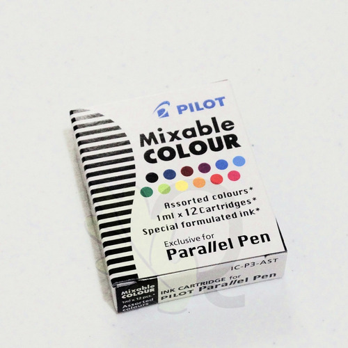 Parallel Pen Pilot Caja 12 Cartuchos Diferentes Colores