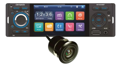 Radio Carro Pantalla 4' Tactil Bluetooth Mirrorlink Android