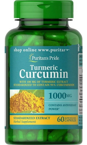 Puritan's Pride Turmeric Curcumin 1000 Mg 60cp