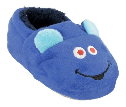 Pantufa Infantil Bebê Menino Monstrinho Azul Pimpolho Kids