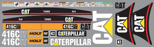 Calcomanías Caterpillar 416c It Con Preventivos Originales