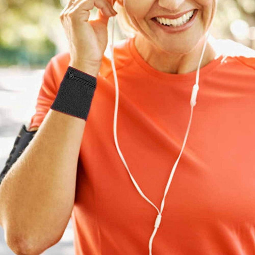 Cartera Con Muñequera De Fitness Transpirable Con Cremallera