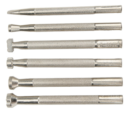 Herramientas De Estampado De Cuero De Acero Inox. 6 Uds.
