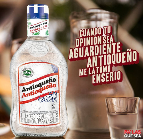Antioqueño Aguardiente Colombia Tapa Azul Sin Azucar C A B A
