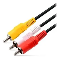 Comprar Cable De Video Rca 3x3 Audio Video 1.5 Metro Calidad Blister