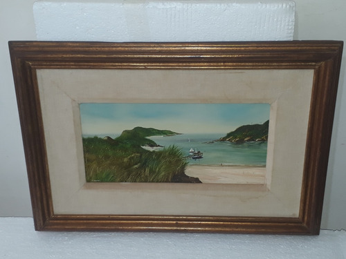 2096- Eduardo Camões - Ose 64x44cm Com Moldura- Marinha (Usado)
