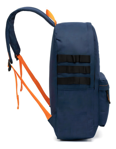 Mochila Casual Hang Loose Executiva Reforçada Cor Laranja Desenho Do Tecido Liso