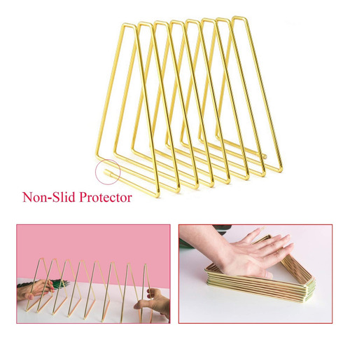Suporte Para Livro Triangular Ajustável Com 7 Slots