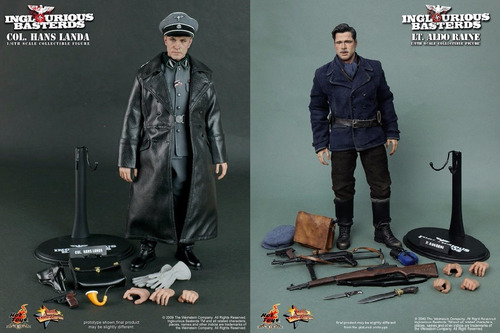 Aldo Raine Hans Landa Hot Toys Bastardos Inglorios Marvel Dc