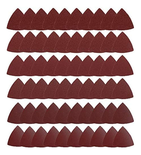 Triangle Oscillating Multi Tool Sanding Pads, 60pcs 3-1...