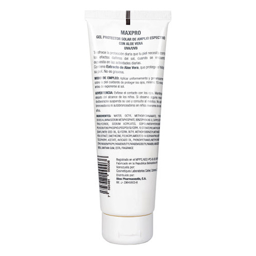Bloqueador Bios Proteccion Solar Aloe Gel 120ml