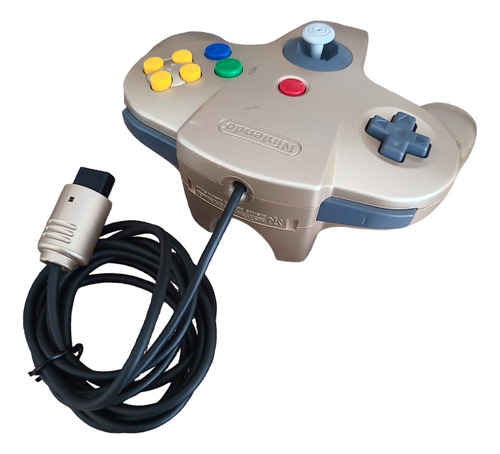Control Nintendo 64 Dorado Original (Reacondicionado)