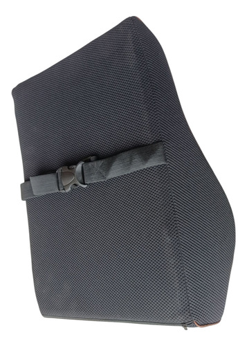 Respaldar Cojin Lumbar Viscoelastico C/ Gel 3d + Funda Negra