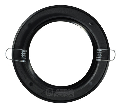 Spot Embutir Redondo Pvc Lampara Ar111 Negro Pack X5