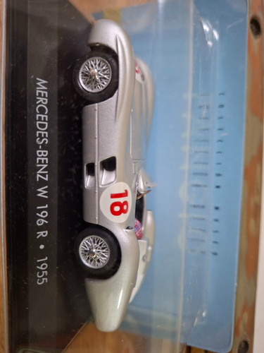 Mercedes Benz 300 Slr 1955 Esc 1/43 Colección Museo Fangio Plateado
