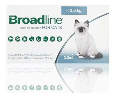 Broadline 0.6 A 2.5 Kg Para Gato