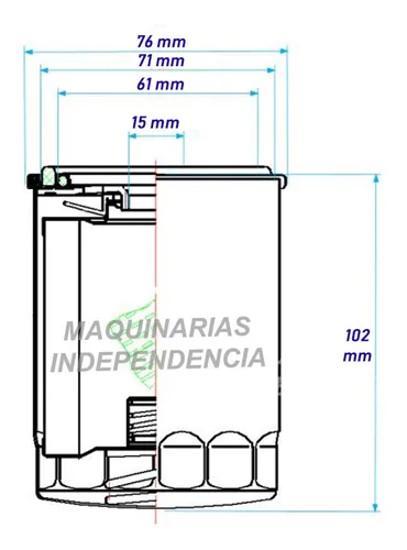 Filtro Diesel Secundario Tractor Motor Yto Lr4105 Repuestos