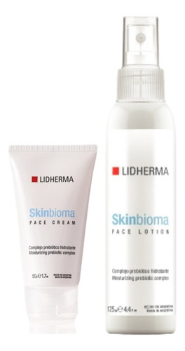 Skinbioma Lidherma Combo Hidratante Iluminador Facial Todo Tipo De Piel Día/noche