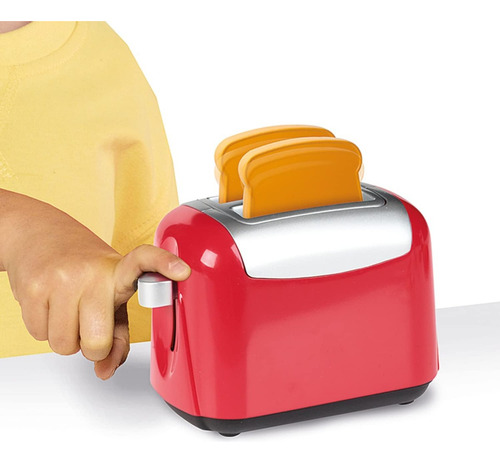Kit Juguete De Cocina Conjunto Completo Con Utencilios Color Rojo